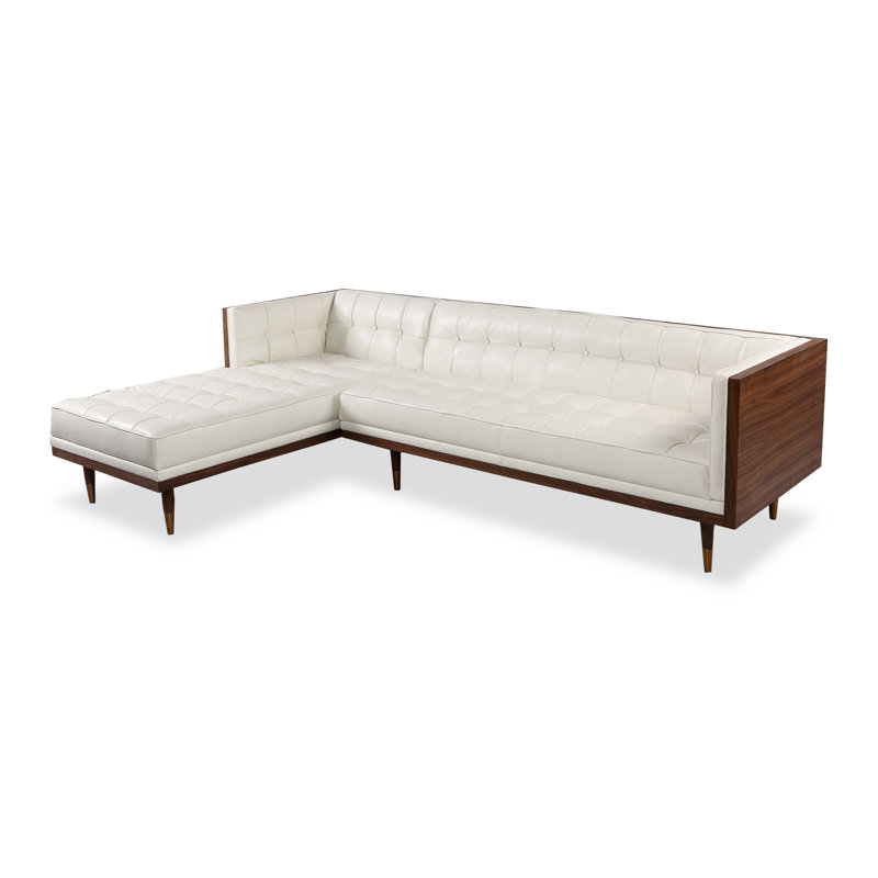 Ledger Leather Left Hand Facing Sectional & Reviews AllModern
